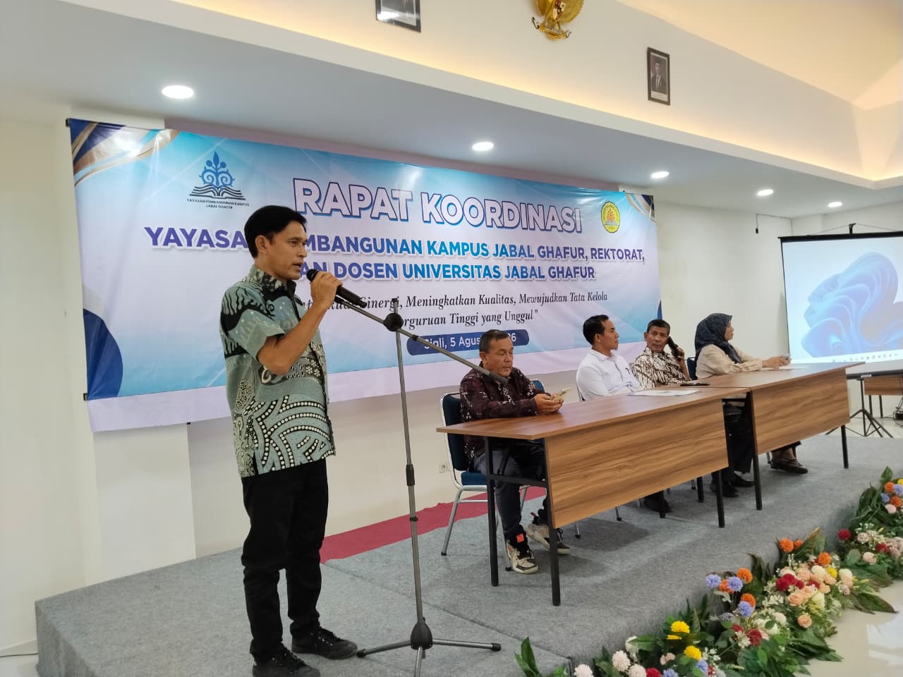 Perkuat Sinergi dan Mutu Pendidikan, Universitas Jabal Ghafur Gelar Rapat Koordinasi Yayasan, Rektorat, dan Dosen